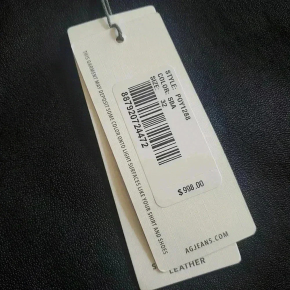 AG 100% LAMB LEATHER PANTS - Picture 6 of 11